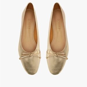 SCHUTZ arissa Gold Flats for Women
